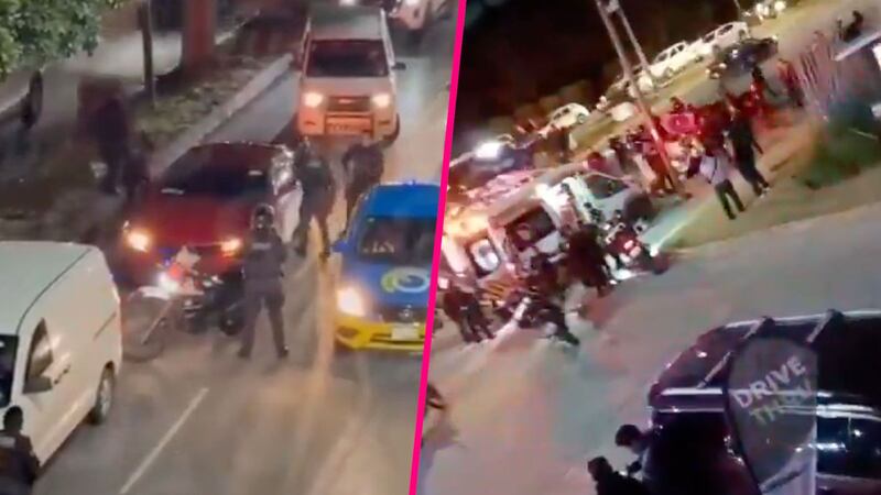 VIDEO: Policías disparan y persiguen un Camaro rojo en Puebla