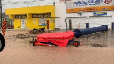 El huracán categoría 2 toco tierra este sábado