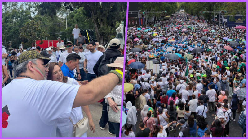 Xóchitl Gálvez se une a la marcha de ‘La Resistencia’ convocada por Rojo de la Vega