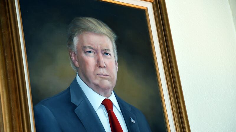 Capitolio retira un retrato de Trump... porque a él no le gustó