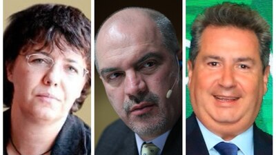 Gabriela Warkentin, Carlos Puig y Leonardo Curzio