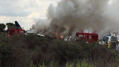 Se accidentó un avión Embraer 190 con matrícula XA-GAL
