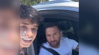 El joven le dijo a Messi que lo ama