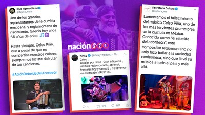 En redes sociales ciudadanos, artistas e instituciones despidieron a Celso Piña