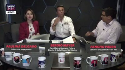 Sergio Mayer contestando las preguntas de los usuarios en exclusiva