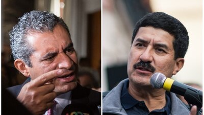 Enrique Ochoa, líder nacional priista, y el gobernador Javier Corral