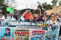 Estos son los puntos de la CDMX afectados por la marcha de trabajadores del IMSS