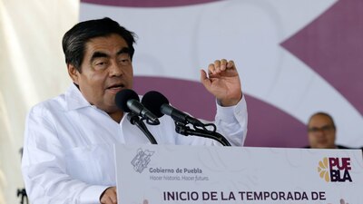 Así reportan al gobernador de Puebla, Miguel Barbosa