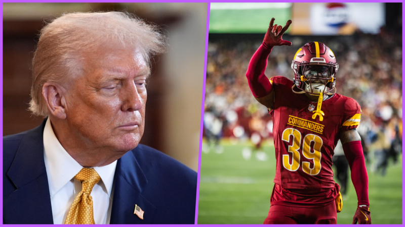 Trump amenaza a los Commanders con negarles permisos si no usan de mascota a un indio piel roja