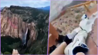 VIDEO: Turista muere tras ser alcanzado por un rayo en la Cascada de Basaseachi, en Chihuahua