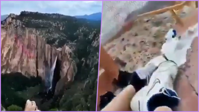 VIDEO: Turista muere tras ser alcanzado por un rayo en la Cascada de Basaseachi, en Chihuahua