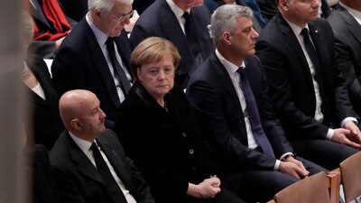 Políticos de primer nivel de todo el mundo acudieron al sepelio