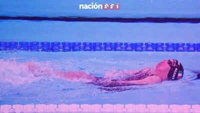 En las finales de 100 metros dorso, Haidee Aceves se colgó la plata