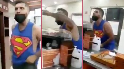 El hombre perdió el control luego de que le negaran el servicio por no portar cubrebocas