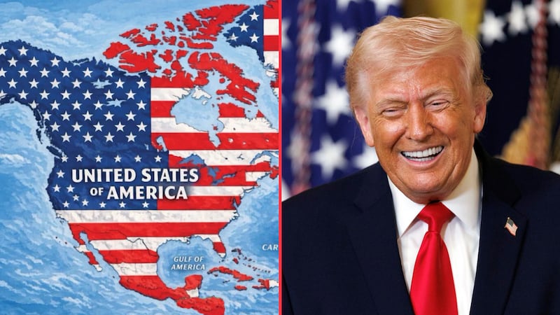 Trump publica mapa donde México y Canadá aparecen como parte de EU