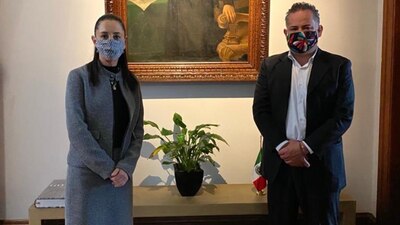 La mandataria capitalina se reunió este lunes con Santiago Nieto, titular de la UIF