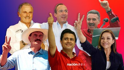 Labastida, Calderón, Madrazo, Fox, Peña Nieto y Vázquez Mota