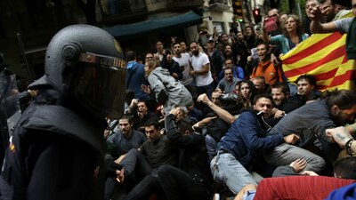 El referéndum de Cataluña ha provocado fricciones con el gobierno español