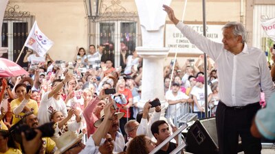 López Obrador estuvo este jueves en la delegación Tlalpan