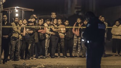 Escena de un homicidio en esa ciudad ocurrido en enero de 2018