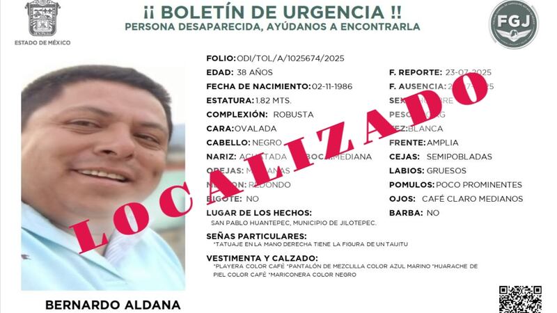 Tras bloqueos, hallan a Bernardo Aldana, líder transportista de la ACME que fue secuestrado