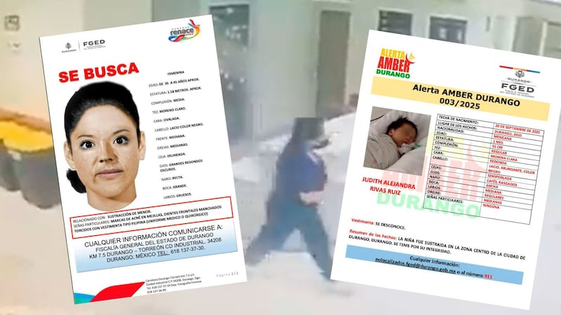 Sustracción de la bebé Judith: Lo que se sabe del caso en Durango