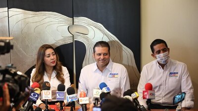 Junto a Zamora, Gloria González anunció su apoyo al candidato de la alianza PRI, PAN y PRD