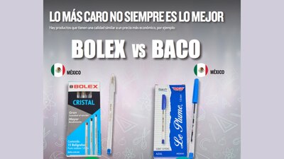 En promedio, un bolígrafo rinde de 700 a mil metros de escritura
