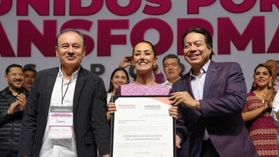 En 2024, será la abanderada de Morena y sus aliados en la boleta presidencial