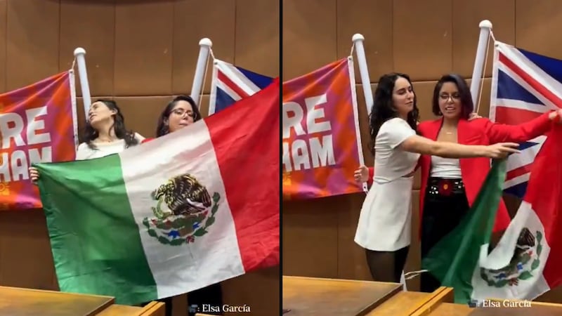 VIDEO: Gimnasta Elsa García es criticada por tirar bandera de México al suelo