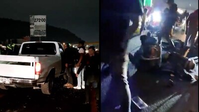 Los motociclistas volvían a su lugar de origen, tras peregrinar a la Basílica de Guadalupe