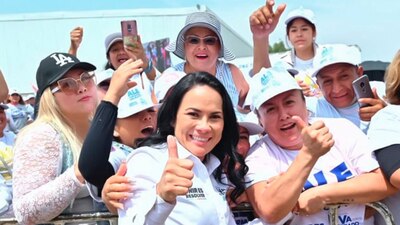 La candidata llamó a sus seguidores a unirse a la "ruta de la reconciliación"