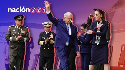 El Presidente se despidió de marinos y militares y les presentó a Sheinbaum