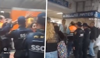 VIDEO: Pareja amenaza a conductora del Metro por “cerrar rápido las puertas del tren”