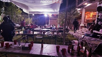 La fiesta se realizó en la Finca Valentina, que se ubica sobre la Carretera Federal México–Acapulco