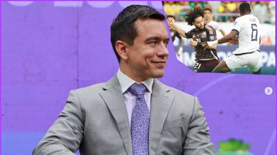 Es el presidente de Ecuador, país con el que México rompió relaciones diplomáticas, celebró que su selección de futbol venciera al Tri