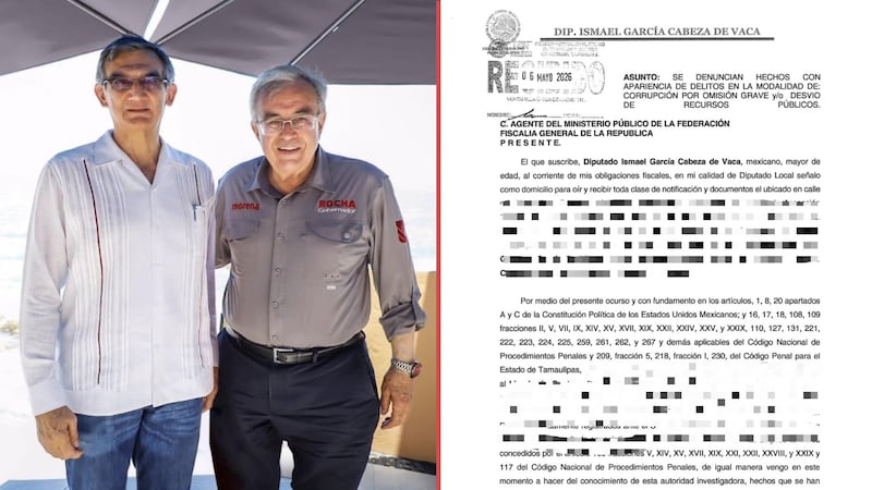 Ismael Cabeza de Vaca denuncia al gobierno de Tamaulipas por corrupción y huachicol