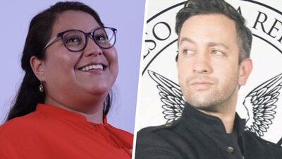 En redes sociales la morenista y el tuitero se enviaron mensajes no muy amables