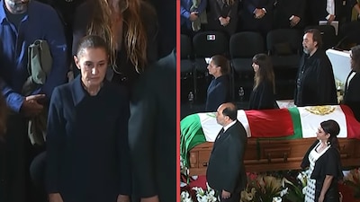 Claudia Sheinbaum llega a Bellas Artes para rendir homenaje a Cuauhtémoc Cárdenas