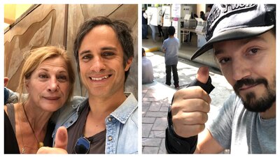 Los actores mostraron en redes sociales imágenes de sus pulgares para demostrarlo.