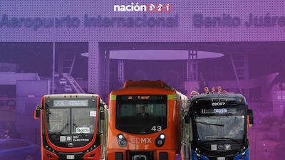 Muy cerca de las terminales del AICM se encuentra el transporte público