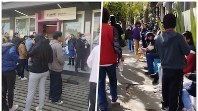 La fila para conseguir credencial de elector se extendía por toda la cuadra