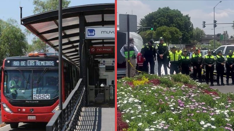 Muere motociclista tras sufrir impacto contra una unidad del Metrobús en Xochimilco