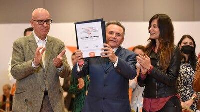 Será el candidato, luego de que Roberto Palazuelos decidiera "bajarse" de la contienda