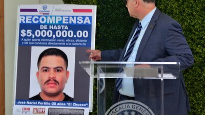 La fiscalía de Chihuahua dará 5 millones de pesos a quien de información para localizar al asesino