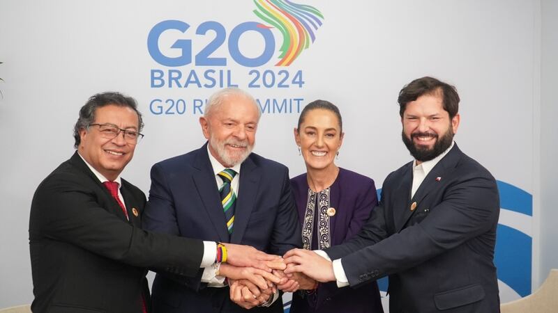Poder Latam en la G20: Sheinbaum, Lula, Petro y Boric presumen reunión