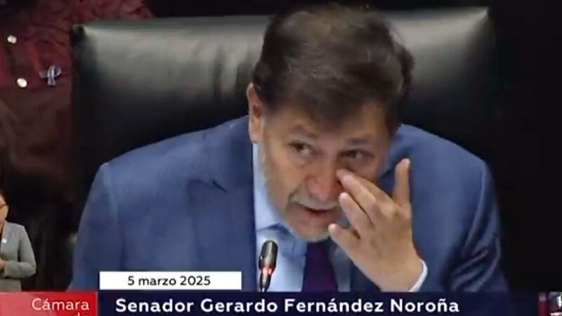 VIDEO: Noroña llora en la conmemoración del 8M en el Senado