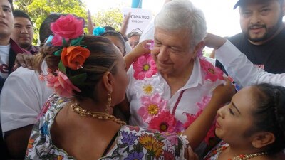 López Obrador se encuentra recorriendo estados del sureste mexicano