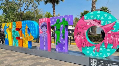 Las letras se develaron en honor a los habitantes de Tepito y su legado