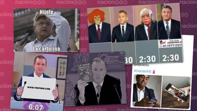 El Bronco' y su celular, las cartulinas de Anaya, las frases de AMLO y la 'peli' de Meade
